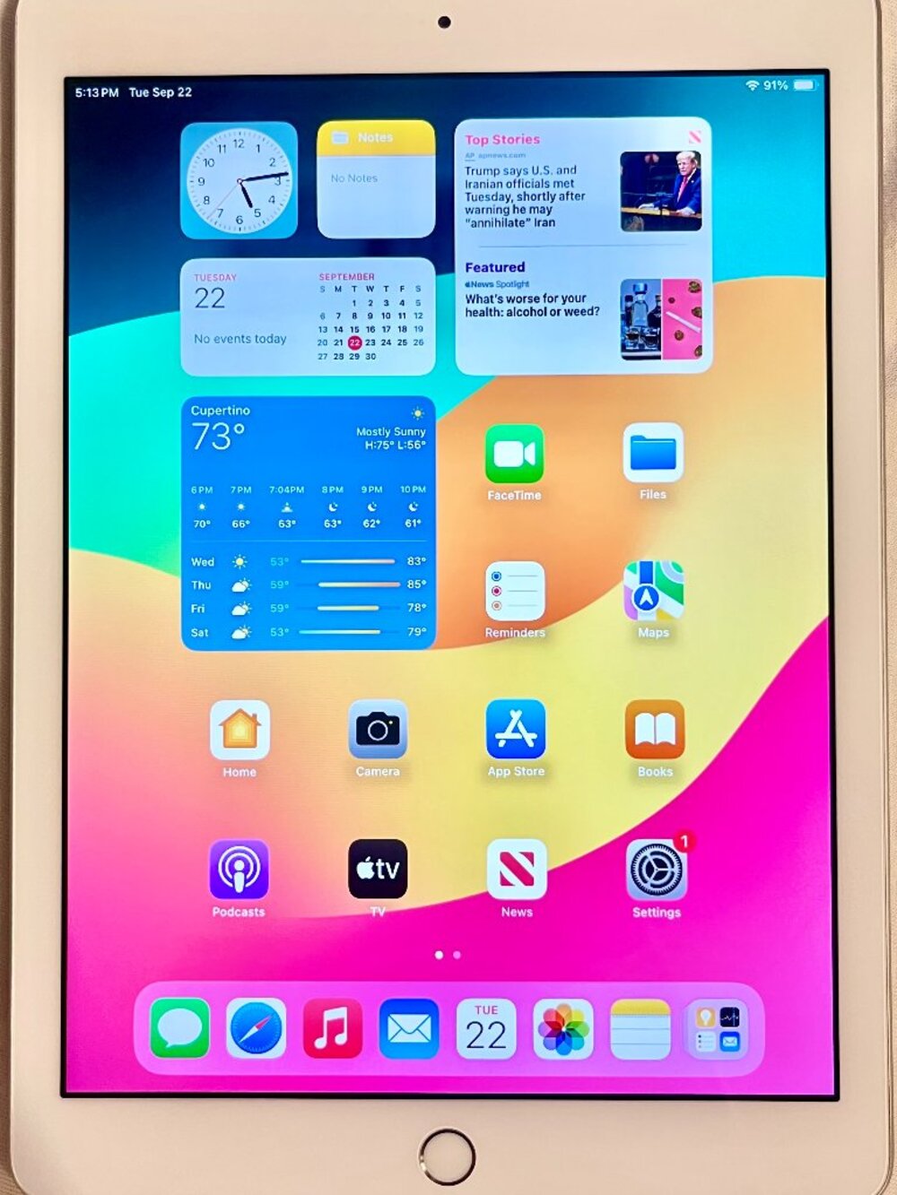 Apple iPad 6th Generation – 128GB – Very Good Condition — $125 OBO